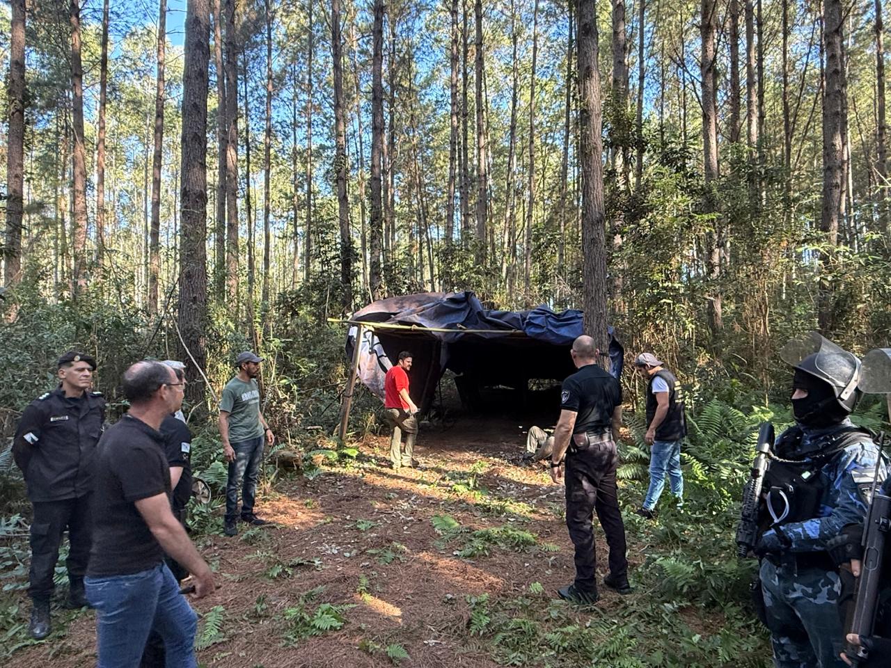 La Policía de Misiones desarticuló un campamento narco en Montecarlo