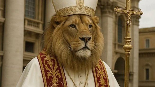 Milei posteó un león vestido de Papa: "Las fuerzas del cielo han dado su veredicto"