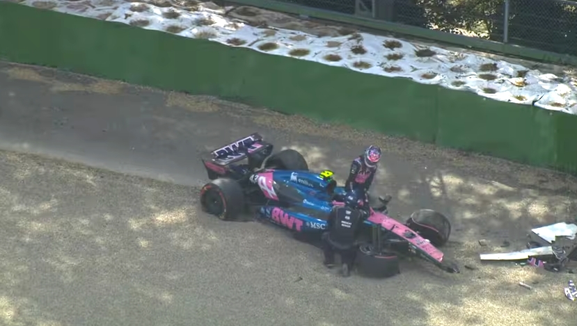 Colapinto chocó y quedó eliminado de la clasificación del Gran Premio de Fórmula 1 en Imola