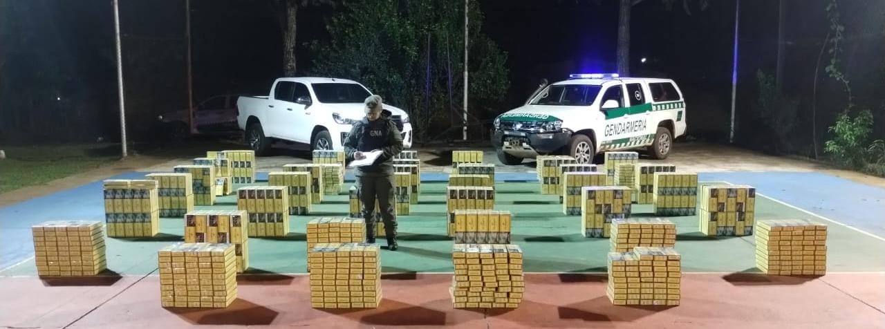Gendarmería secuestró más de 187 mil paquetes de cigarrillos en Iguazú y Eldorado
