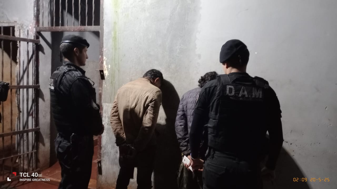 Siete detenidos por robos y arrebatos en Eldorado: actuaban en distintos barrios durante la madrugada