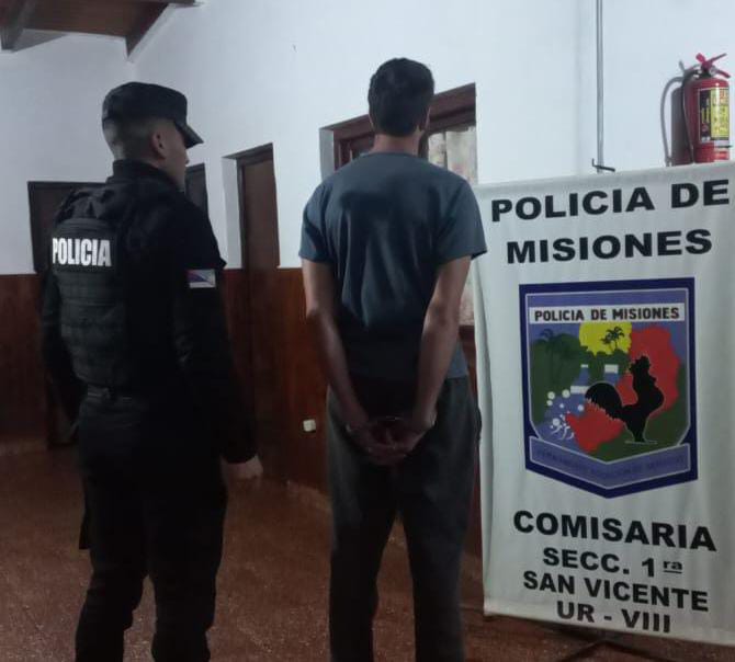 Detuvieron a un conductor que chocó una moto y se dio a la fuga en San Vicente