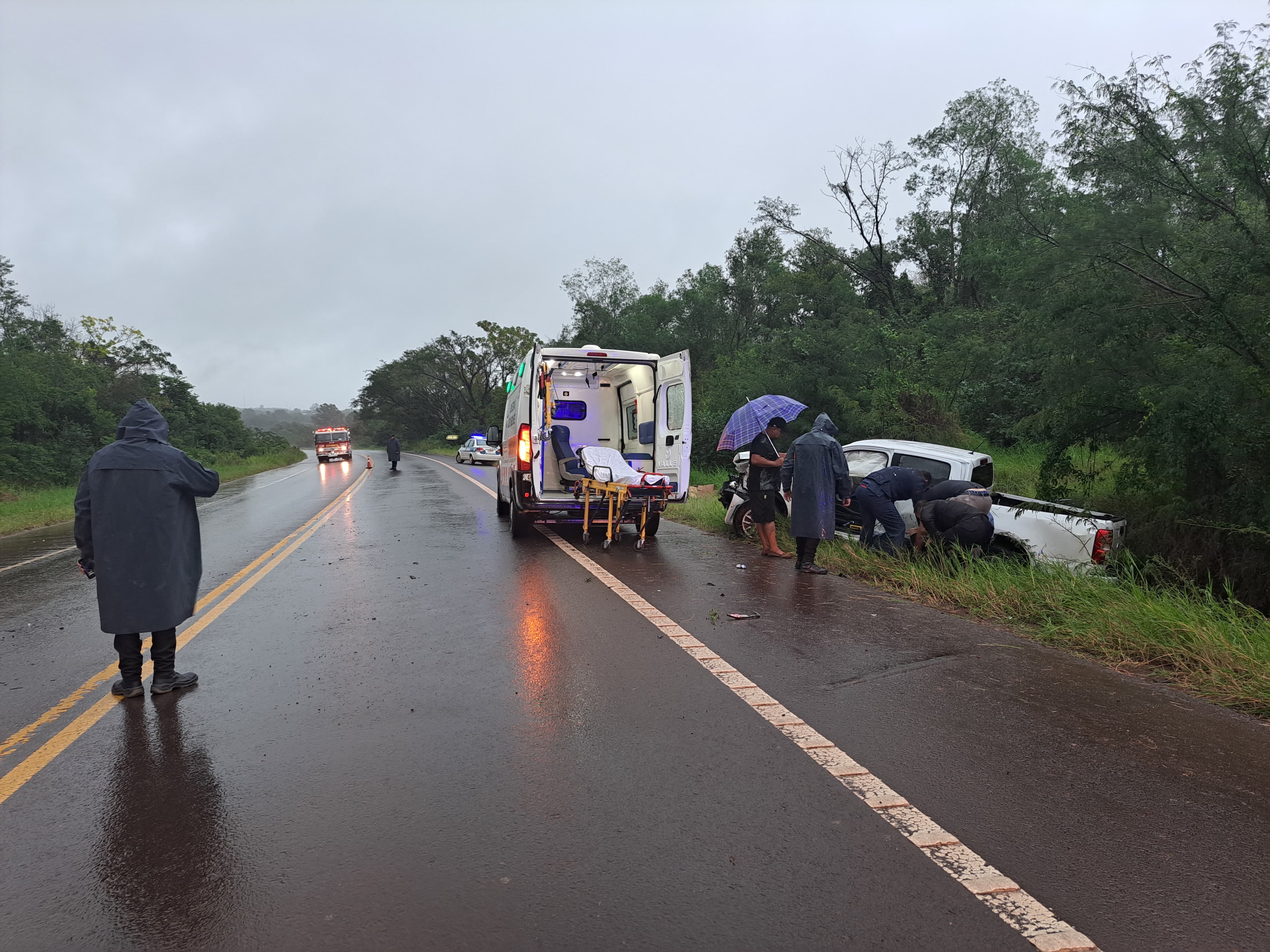 Despiste en la Ruta Nacional 14: una mujer resultó lesionada
