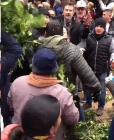 Oberá: fuerte protesta de productores yerbateros durante la visita de Karina Milei