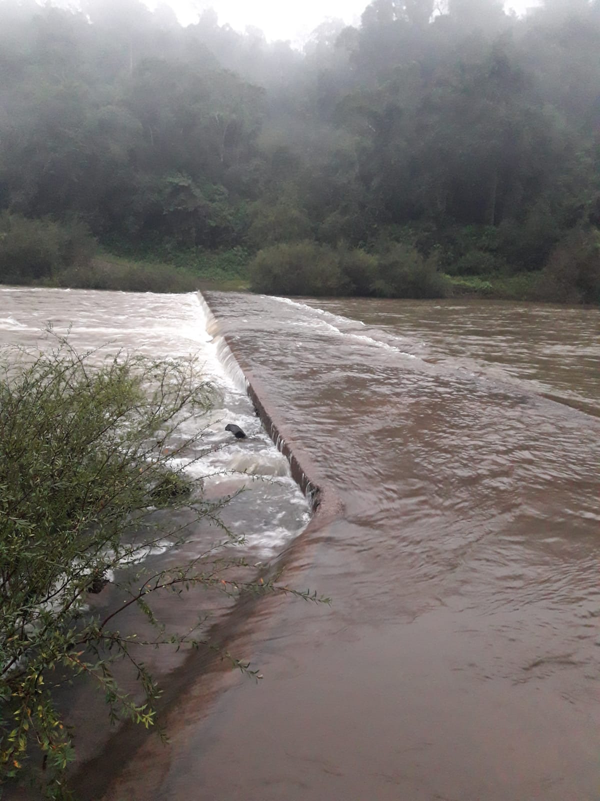 Cierran el acceso al Parque Provincial Moconá por crecida del arroyo Yabotí