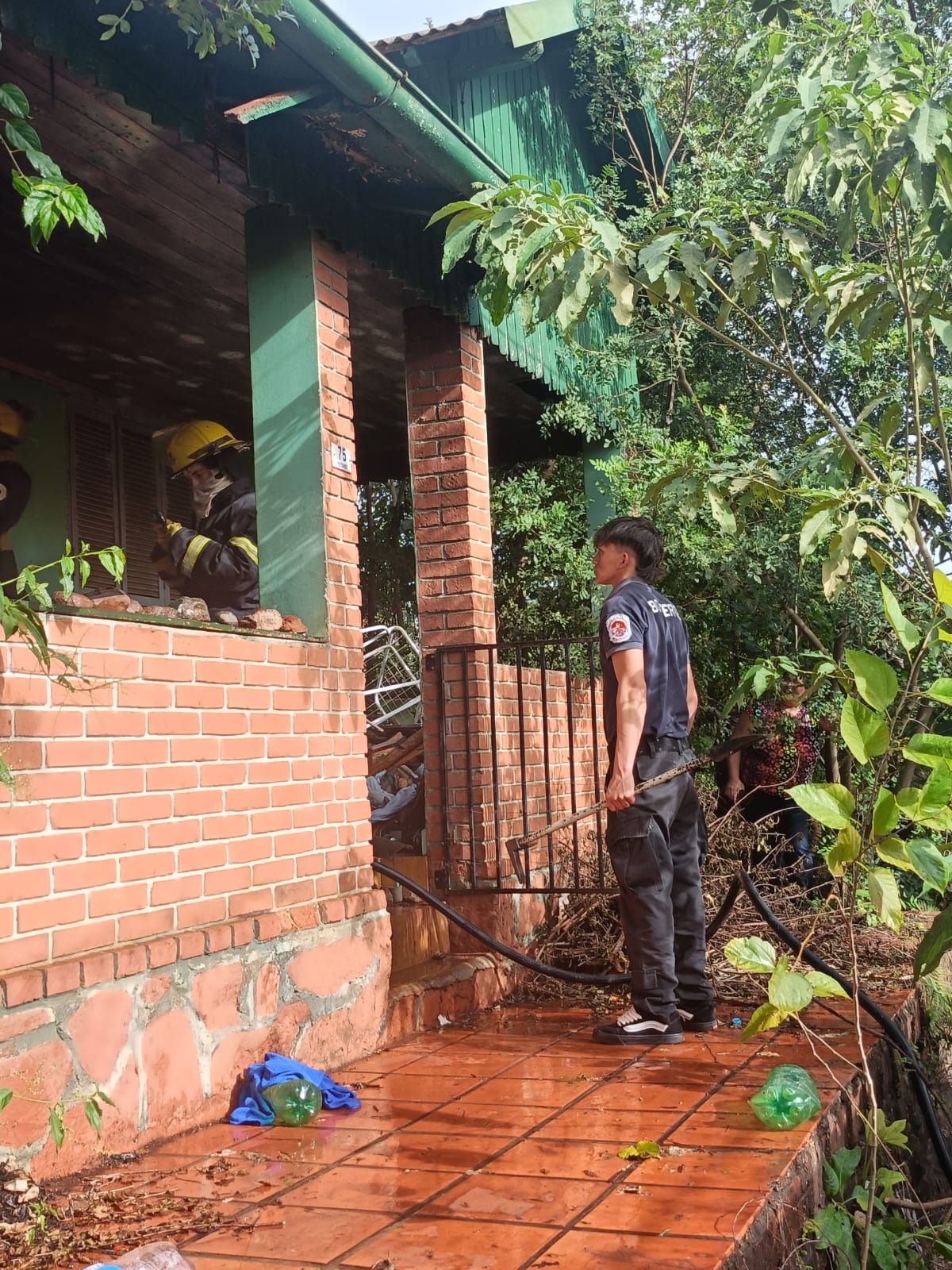 Un espiral provocó un incendio en una vivienda en Eldorado