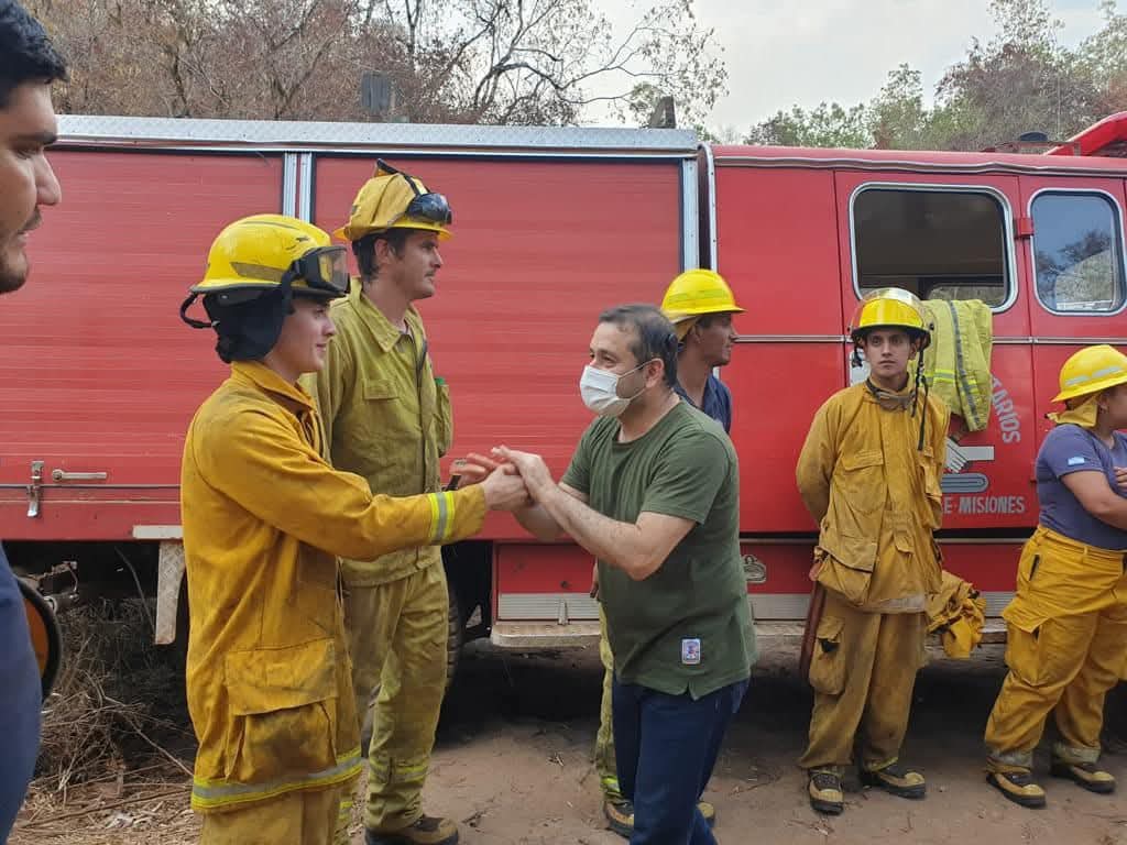 Herrera Ahuad anunció una ley integral para los bomberos voluntarios