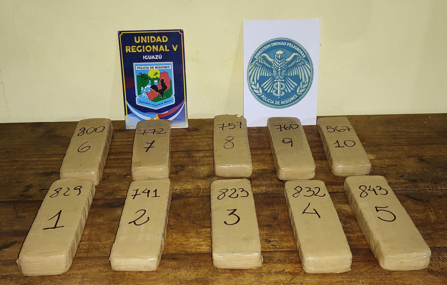 Secuestraron más de siete kilos de marihuana en zona rural de Wanda