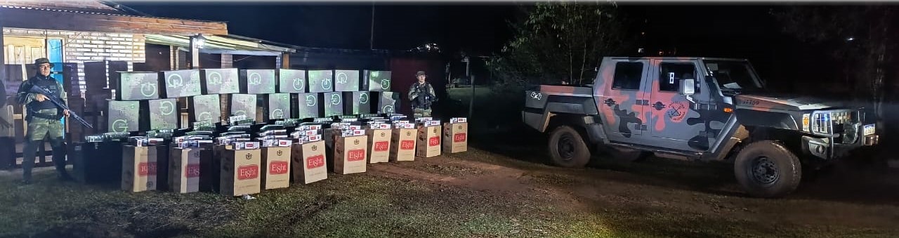 Secuestraron más de 40 mil atados de cigarrillos ilegales en operativos de Prefectura en Misiones y Formosa