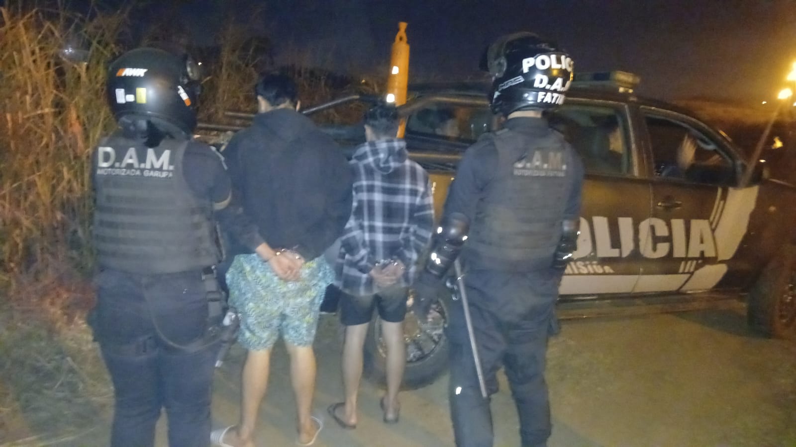 Detuvieron a dos jóvenes por iniciar un incendio de pastizales en Garupá