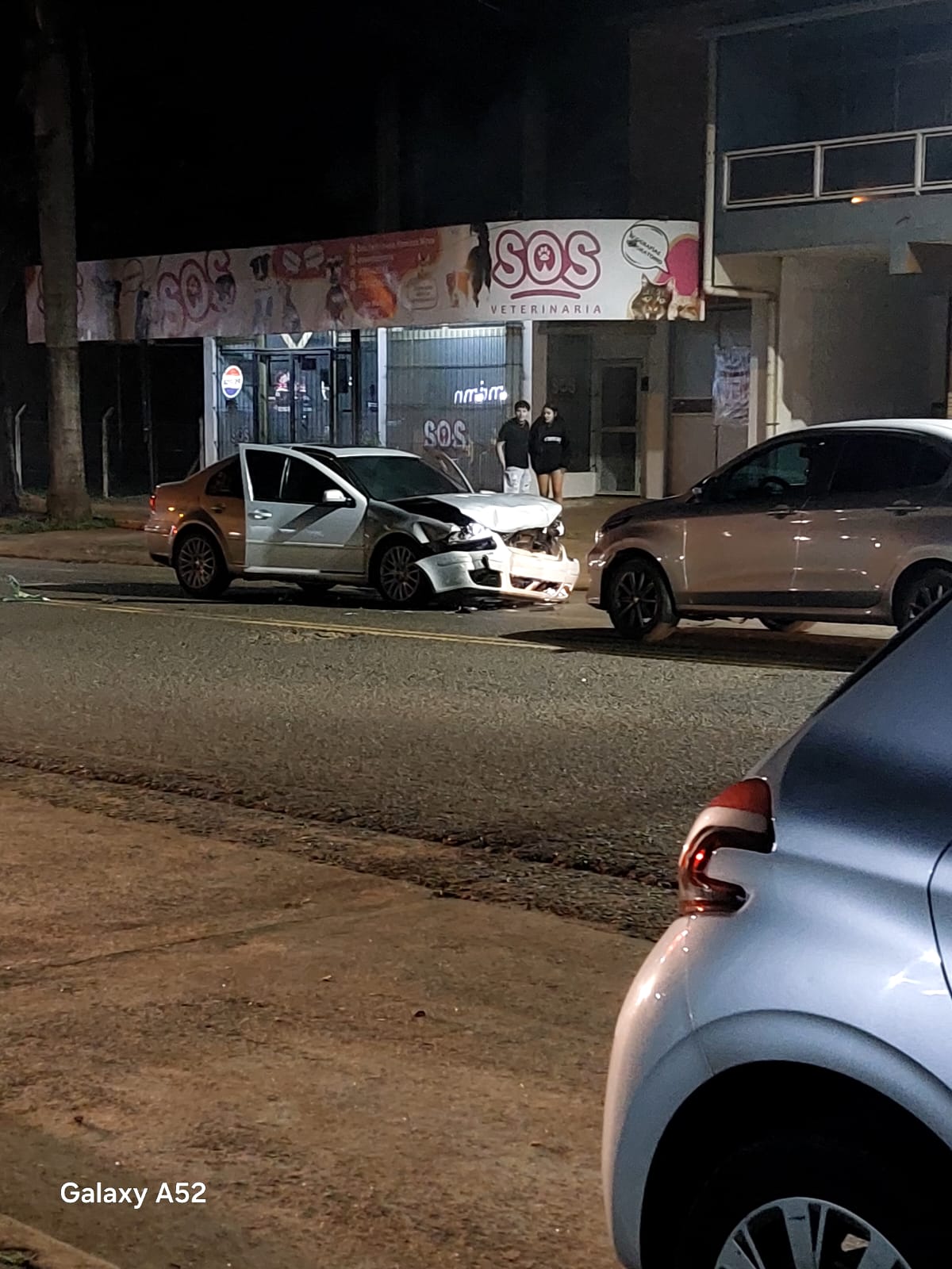 Choque sobre la avenida San Martín en el kilómetro 10 de Eldorado