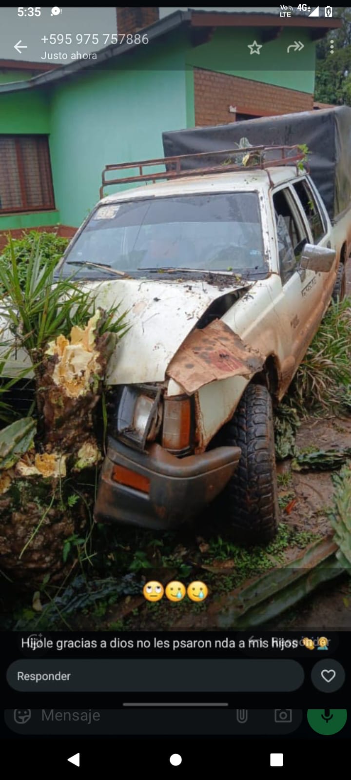 Eldorado: Una camioneta despistó y terminó en el patio de una vivienda ...