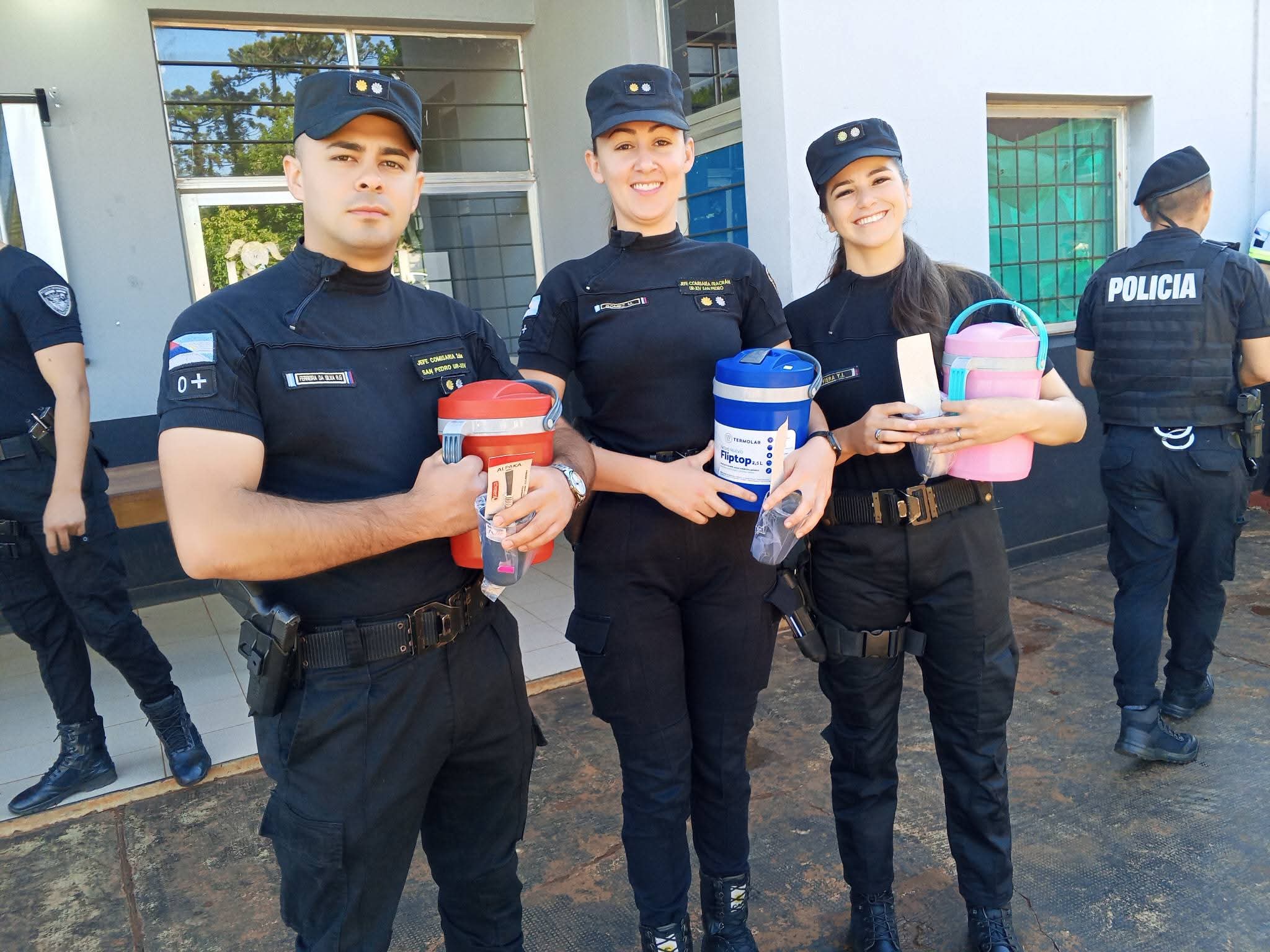 San Pedro: entregaron equipos de tereré al personal del Comando Radioeléctrico 3