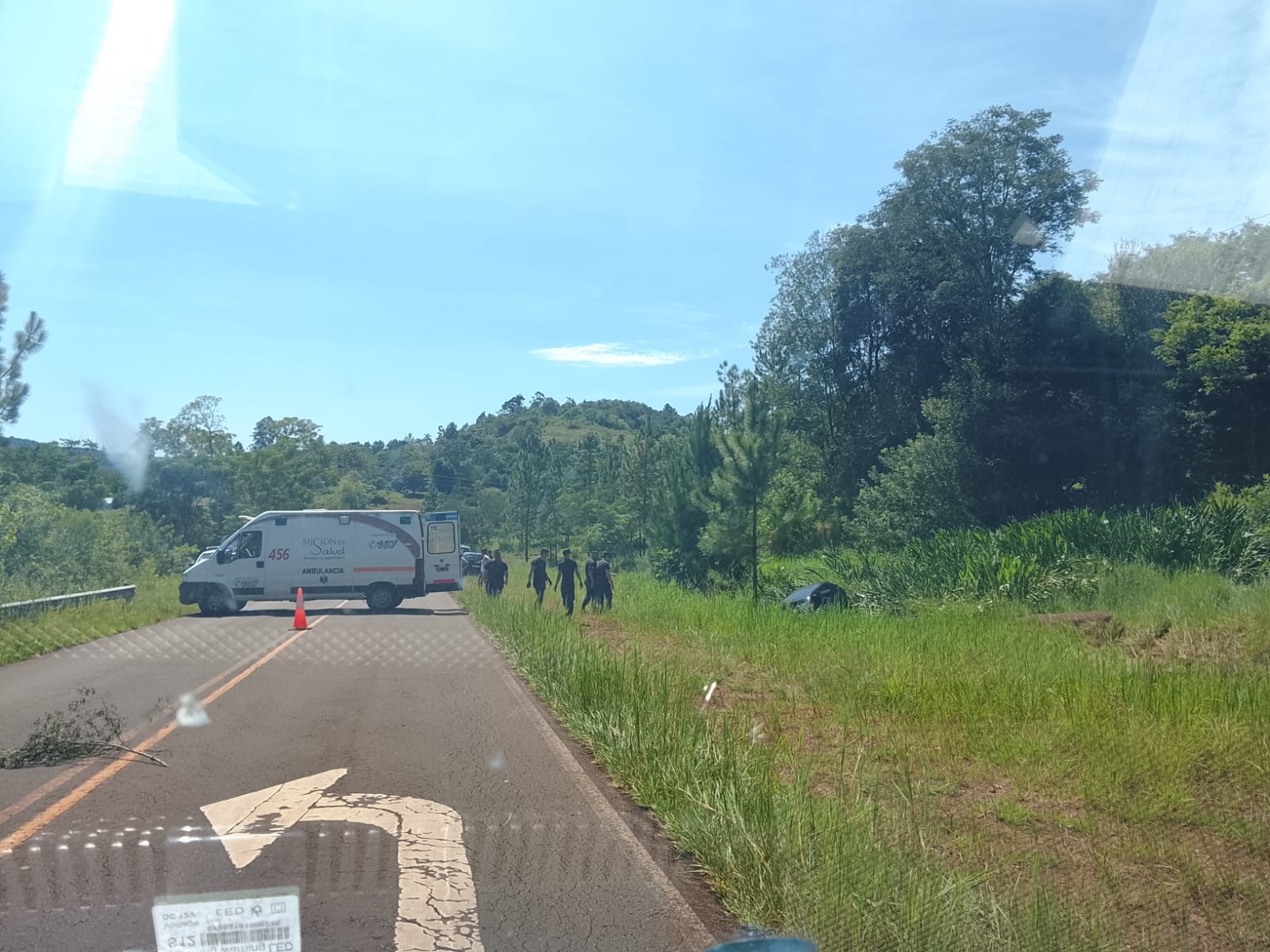 Una víctima fatal y dos personas lesionadas tras un despiste en la Ruta 103 2