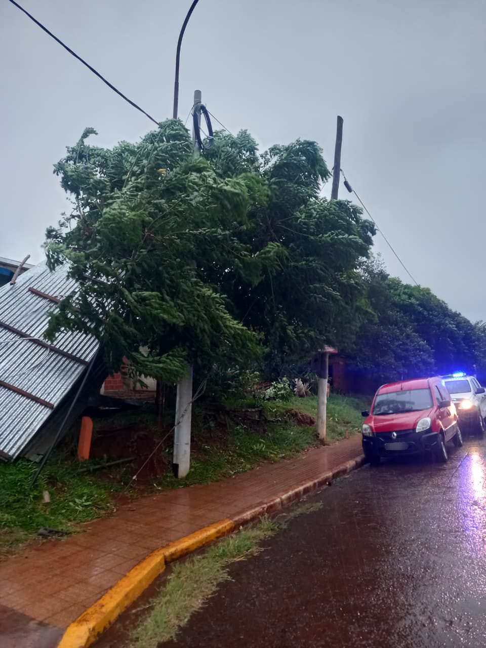 La Policía coordinó intervenciones en distintas localidades de Misiones afectadas por el temporal 5