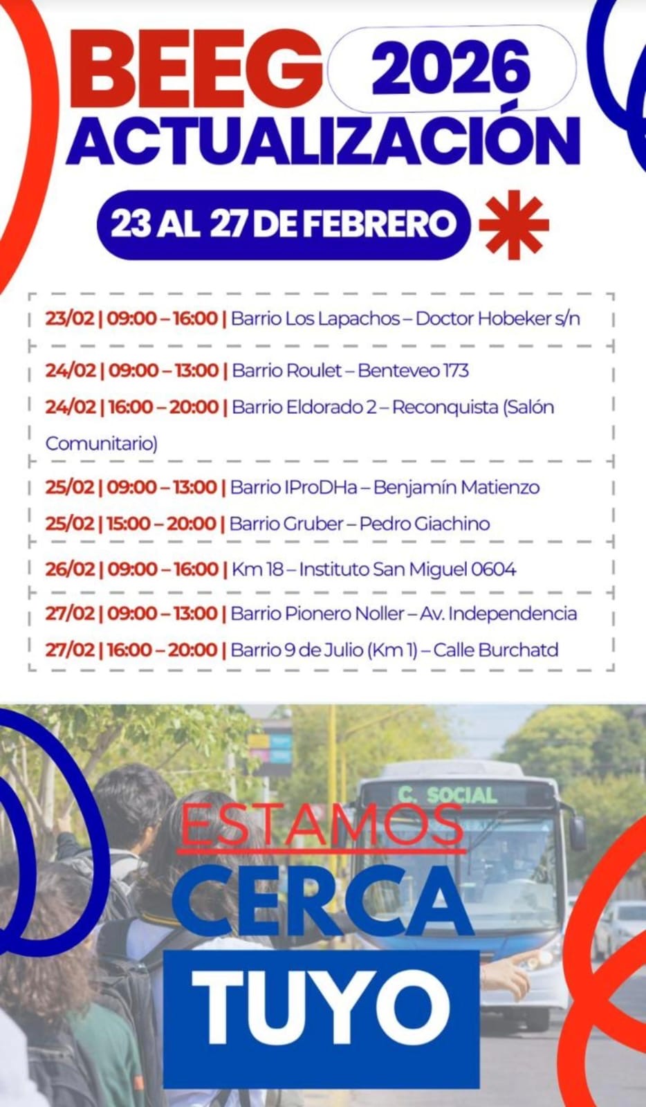 Actualización del BEEG en barrios de Eldorado: “Con la oficina móvil buscamos acercar la atención y reducir los tiempos de espera” 2