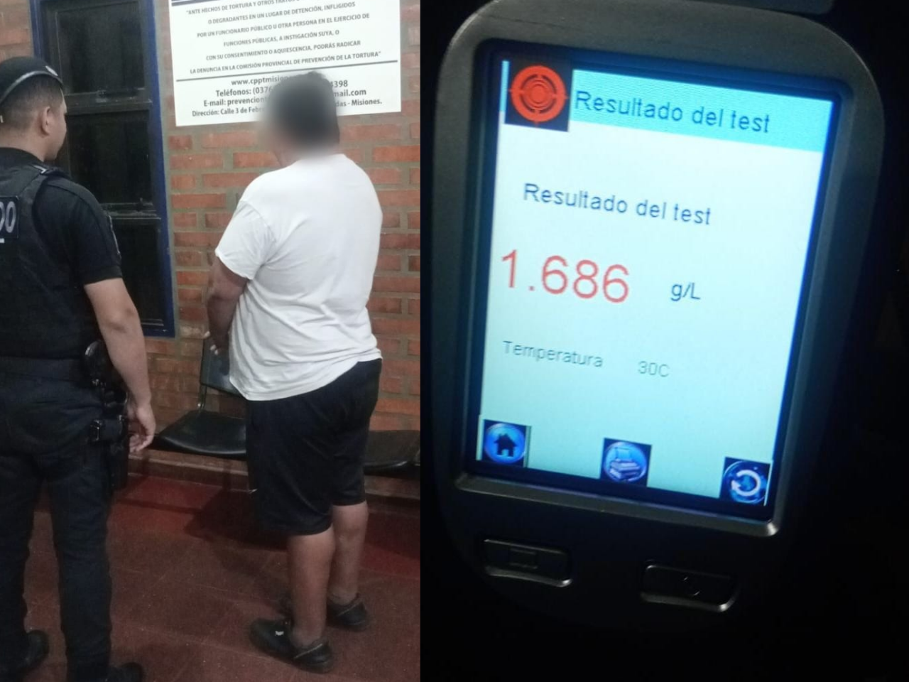 Choque entre un auto y una camioneta en San Vicente: un conductor dio positivo en alcoholemia