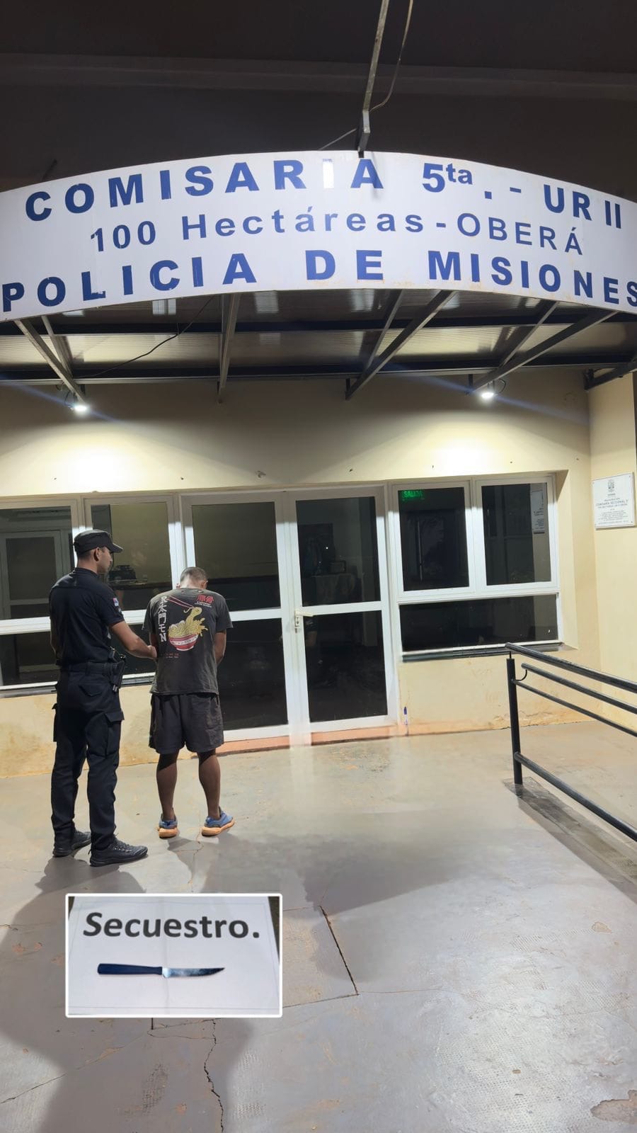 Oberá: intentó robar en la casa de su vecino, lo atacó con un cuchillo y fue detenido