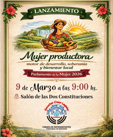La Legislatura lanzará el Parlamento de la Mujer bajo el lema de la producción y el bienestar local 2