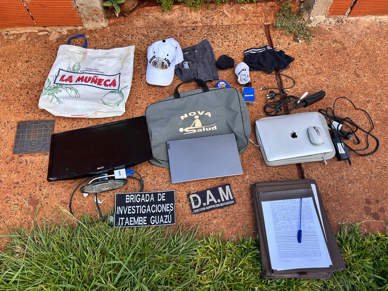 Itaembé Guazú: detuvieron a un joven por robar computadoras y otros objetos a una vecina 2