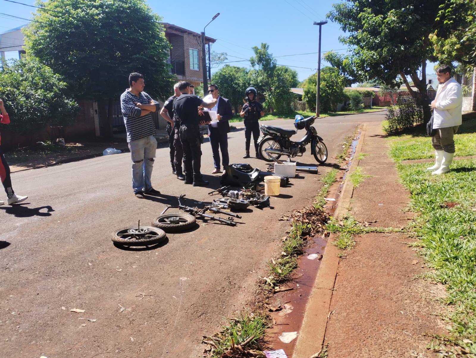 Posadas: detuvieron a un hombre por un robo con arma blanca y recuperaron partes de una moto 2