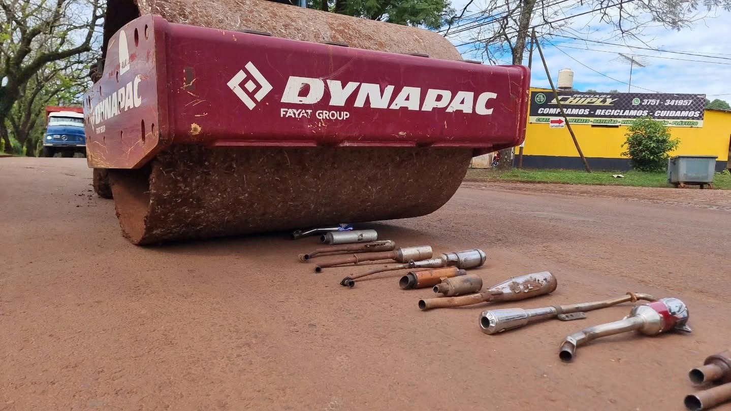 Montecarlo destruyó cerca de 60 escapes deportivos secuestrados en operativos 2