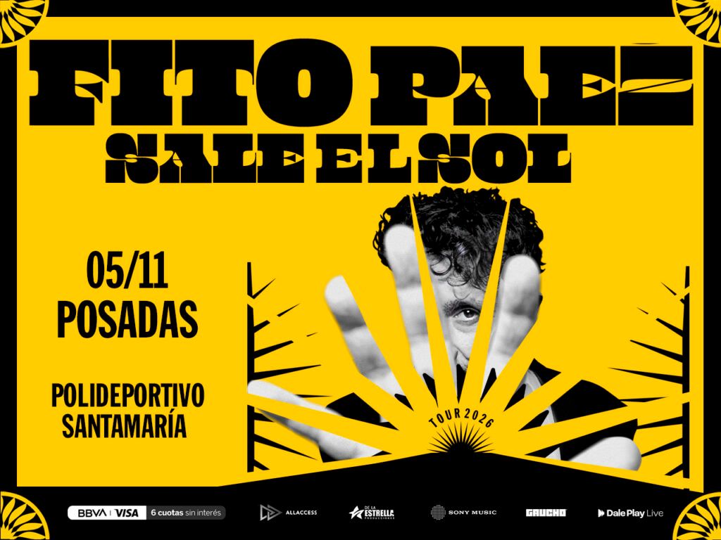 Fito Páez confirmó su regreso a Misiones: tocará en Posadas en noviembre 2