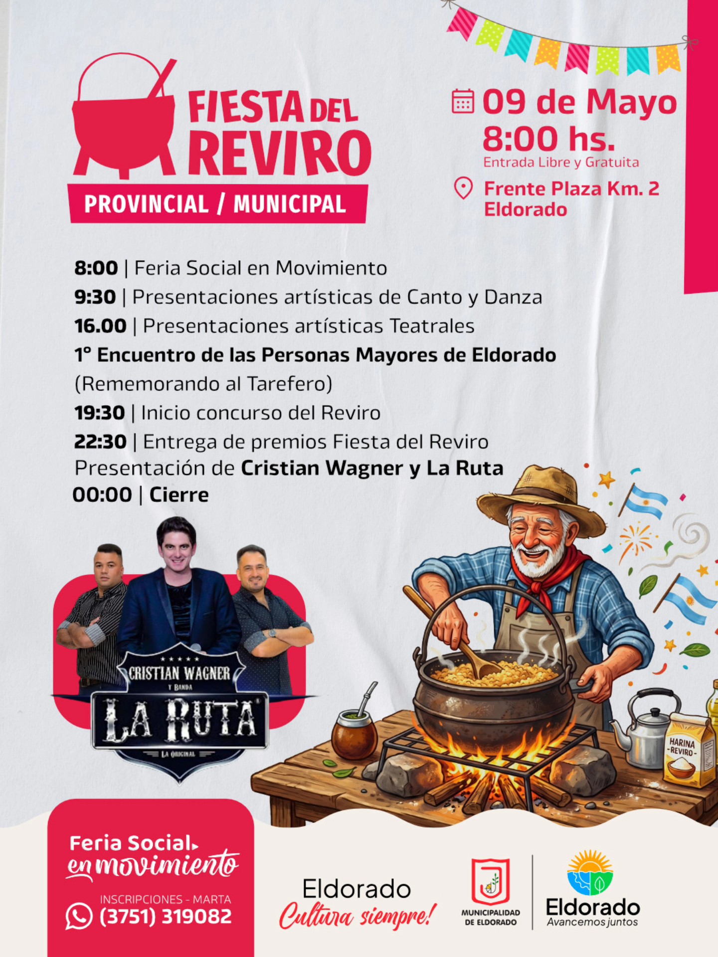 Eldorado se prepara para la Fiesta del Reviro con shows, feria y concurso 2