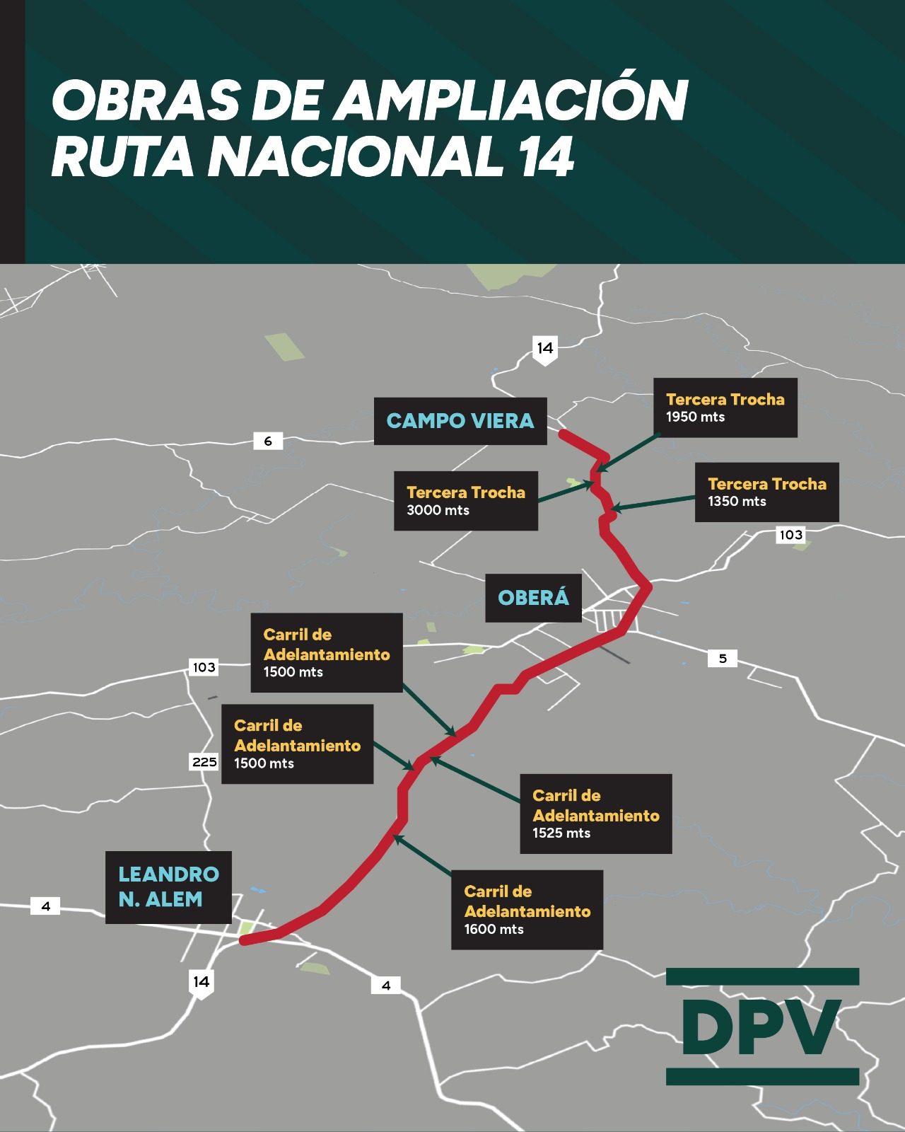 Vialidad Provincial proyecta repavimentar y ampliar 50 kilómetros de la ruta nacional 14 2