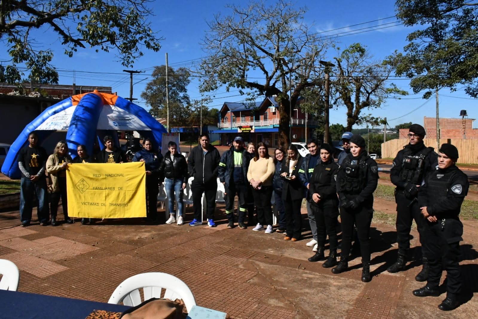 Red Estrellas Amarillas realizó una jornada de concientización vial en Eldorado 3