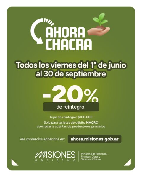 Programa “Ahora Chacra”: ya está abierta la adhesión para ferreterías y agroveterinarias 2