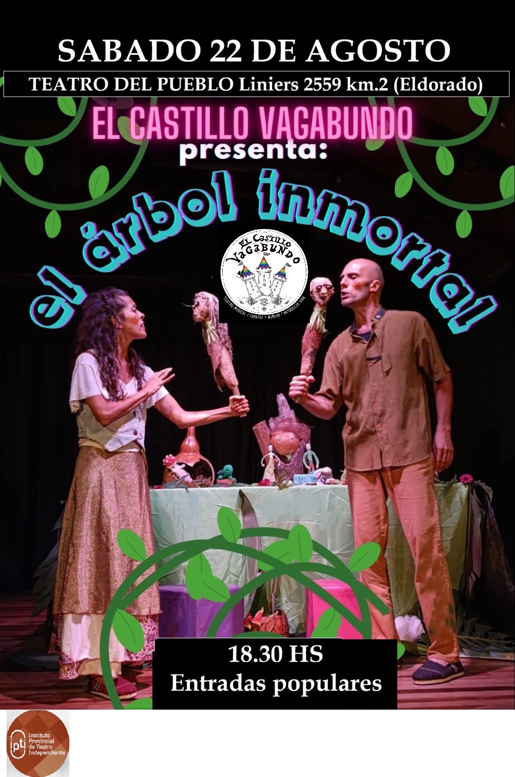 Presentarán la comedia musical El Árbol Inmortal en el Teatro del Pueblo de Eldorado 2