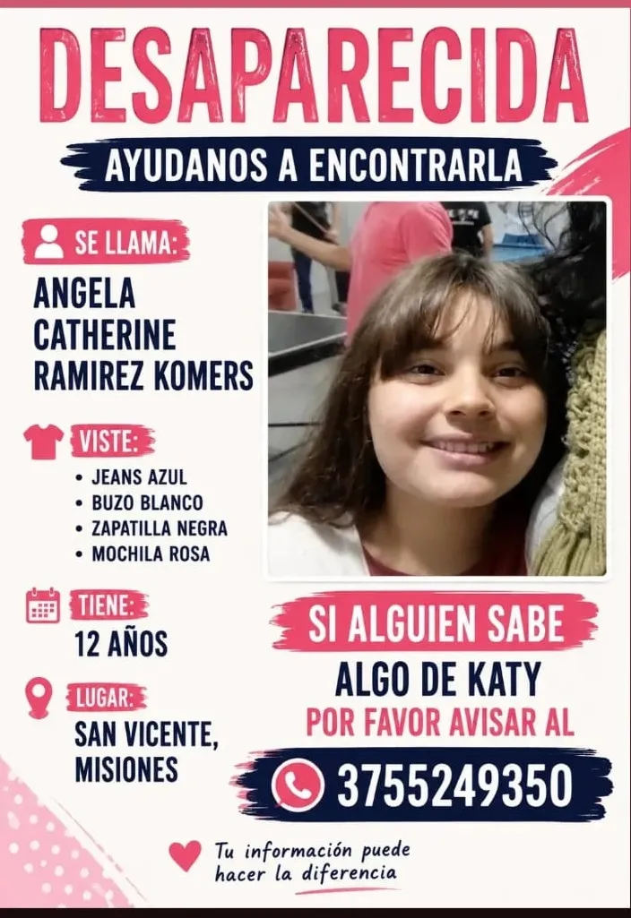 Buscan a una niña de 12 años que salió a la escuela y no regresó a su casa en San Vicente 2