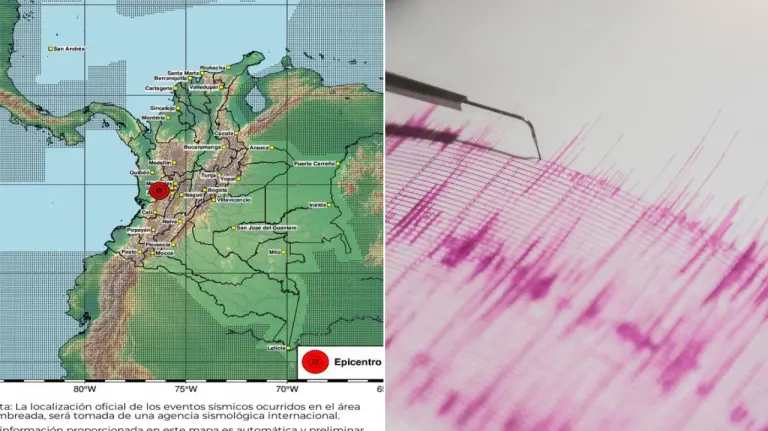 Un sismo de 7,4 sacudió Colombia y dejó daños en edificios de varias ciudades 2