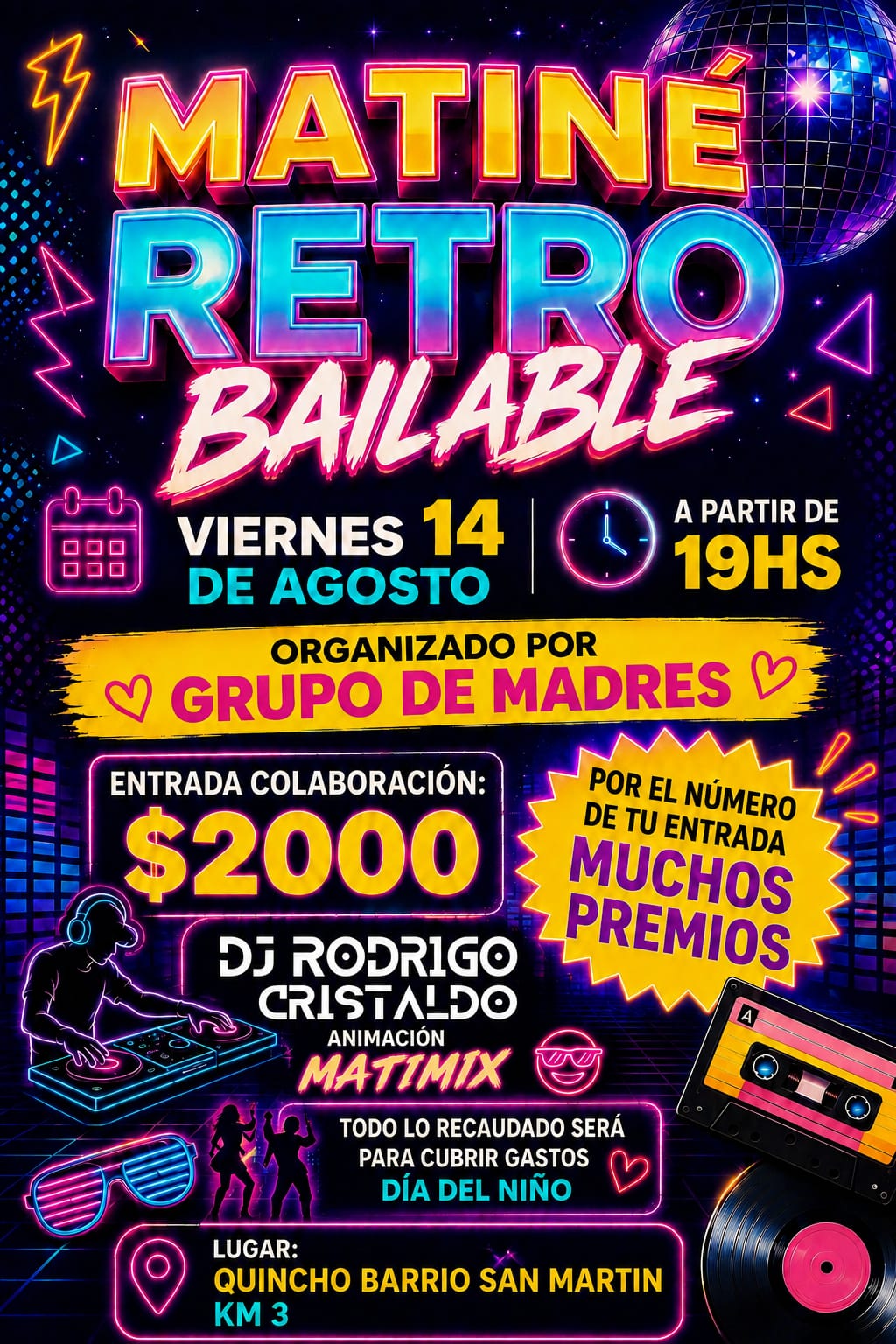 Organizan una matiné a beneficio para los festejos del Día del Niño 3