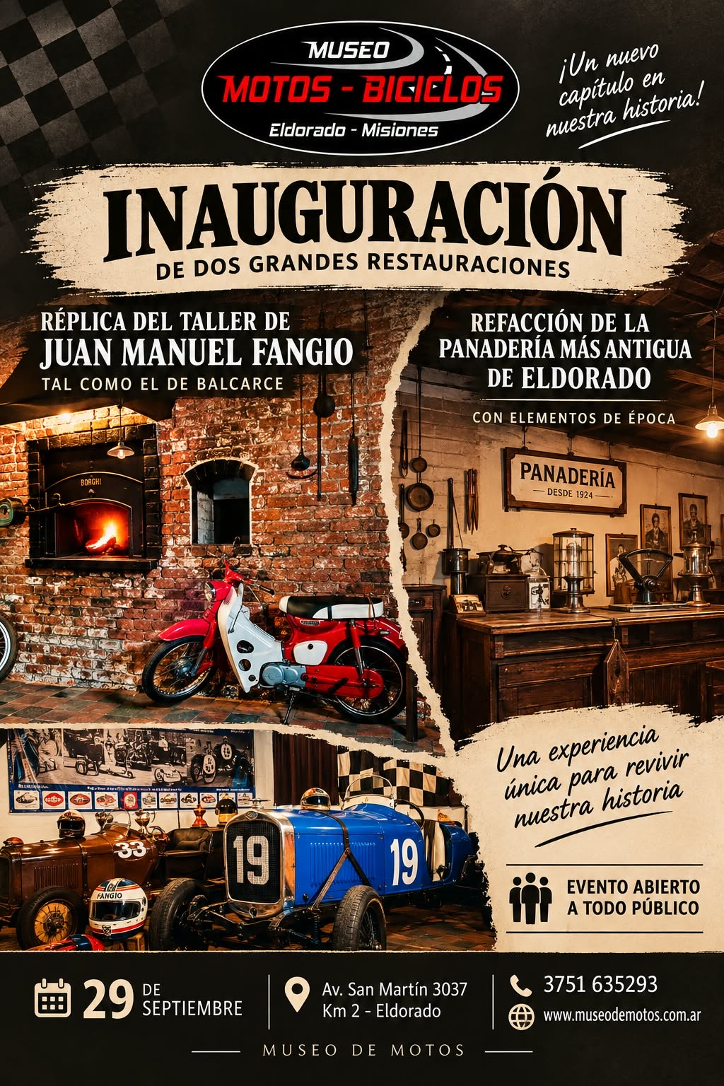 El Museo de Motos y Biciclos de Eldorado inaugura un nuevo espacio dedicado a los autos antiguos 2