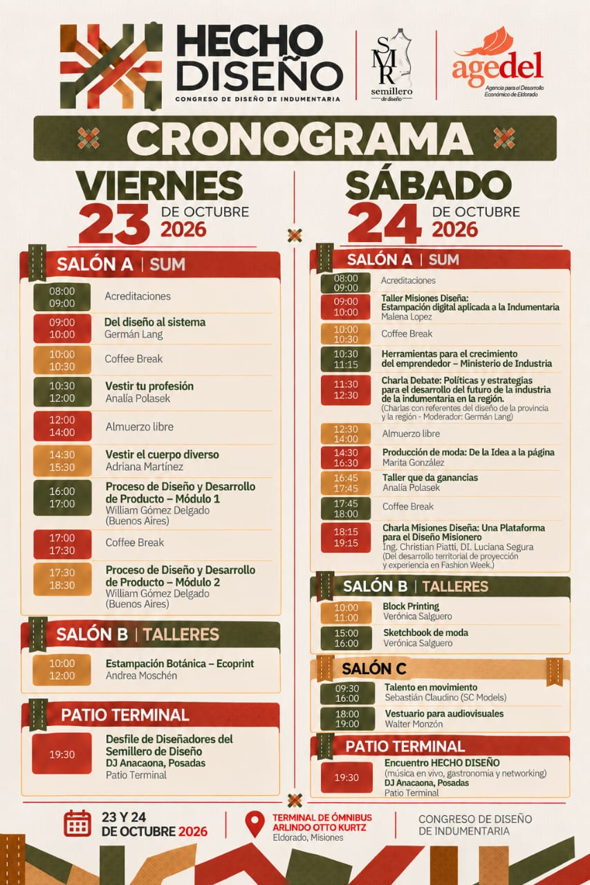 Eldorado será sede del 1° Congreso Hecho Diseño: “Queremos que la ciudad sea el punto de encuentro del diseño en la provincia” 2